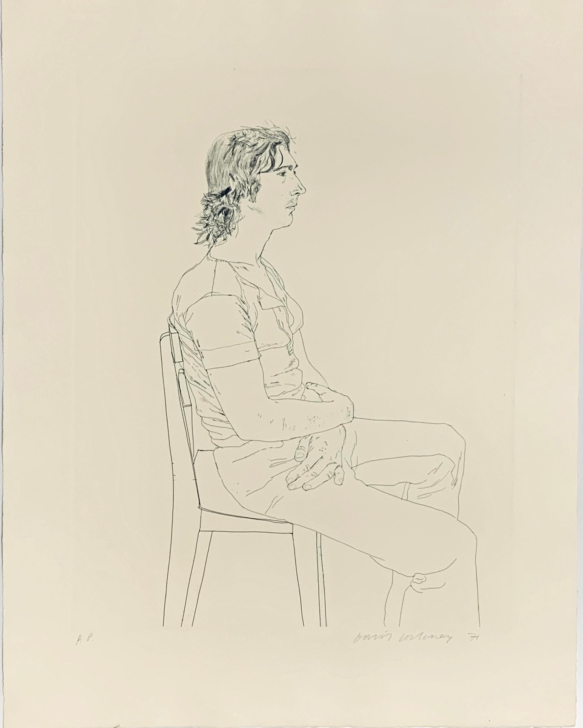 David Hockney Portrait Print - MAURICE PAYNE