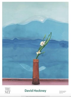 Mount Fuji and Flowers by David Hockney