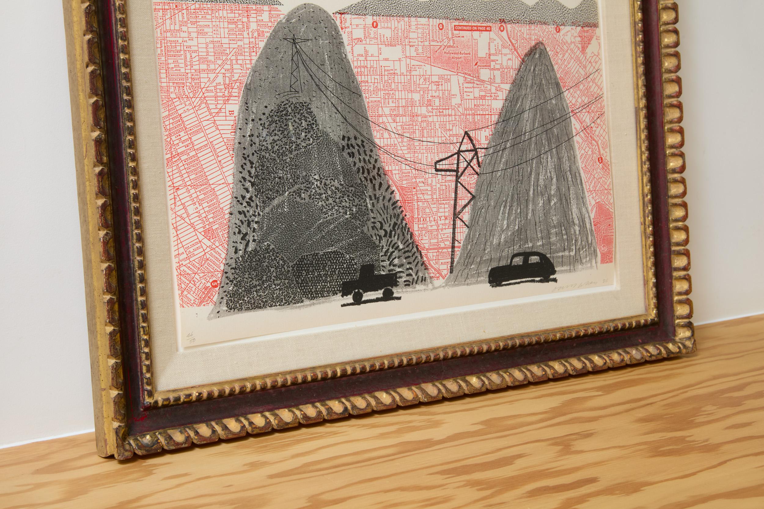 Mulholland Drive, juin 1986 -- Impression, fabrication artisanale, nature morte de David Hockney 2