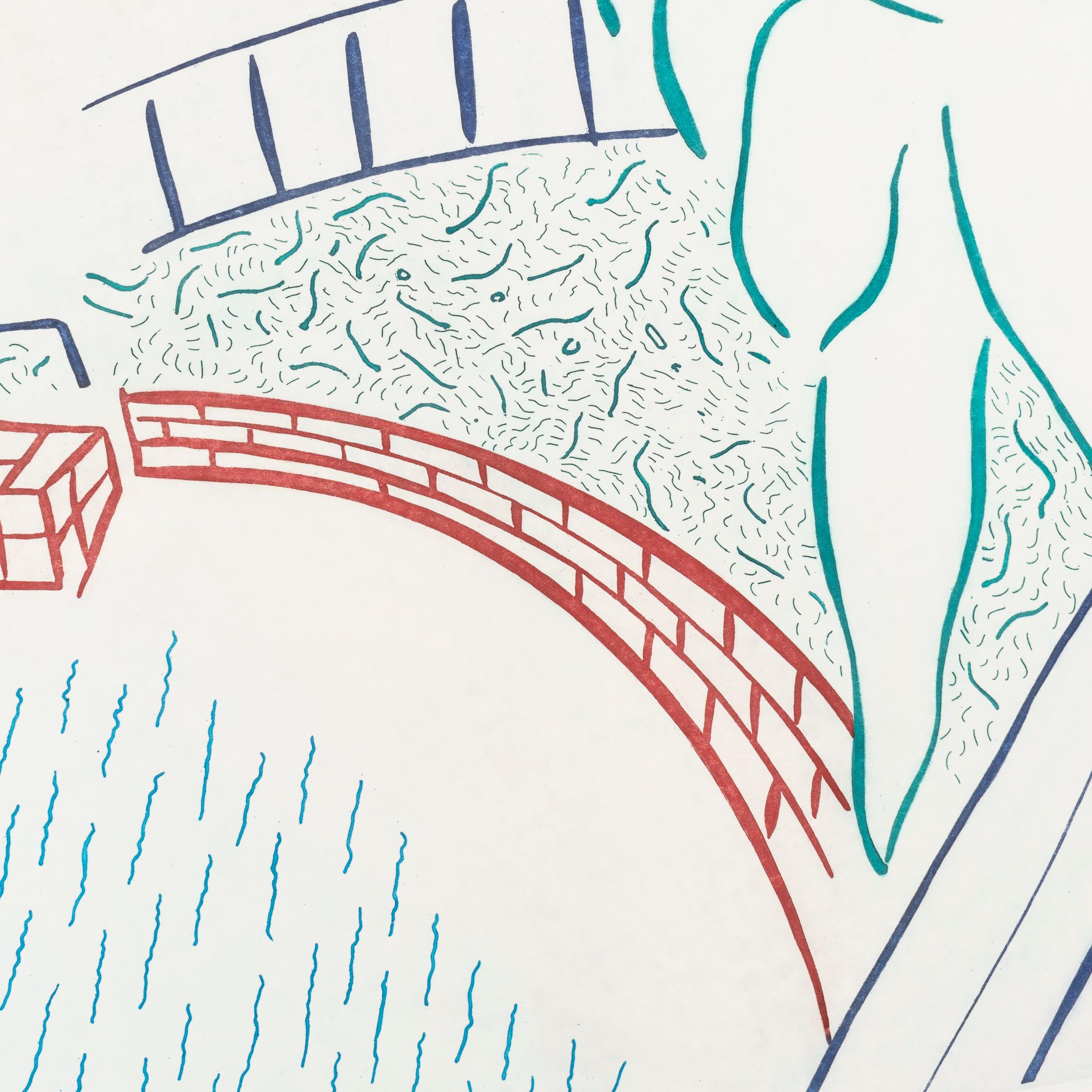 david hockney pool