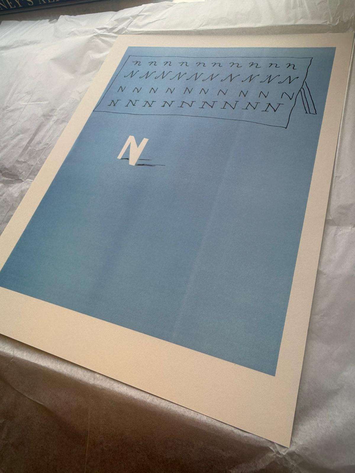 'N' From 'Hockney's Alphabet' By David Hockney For Sale 5