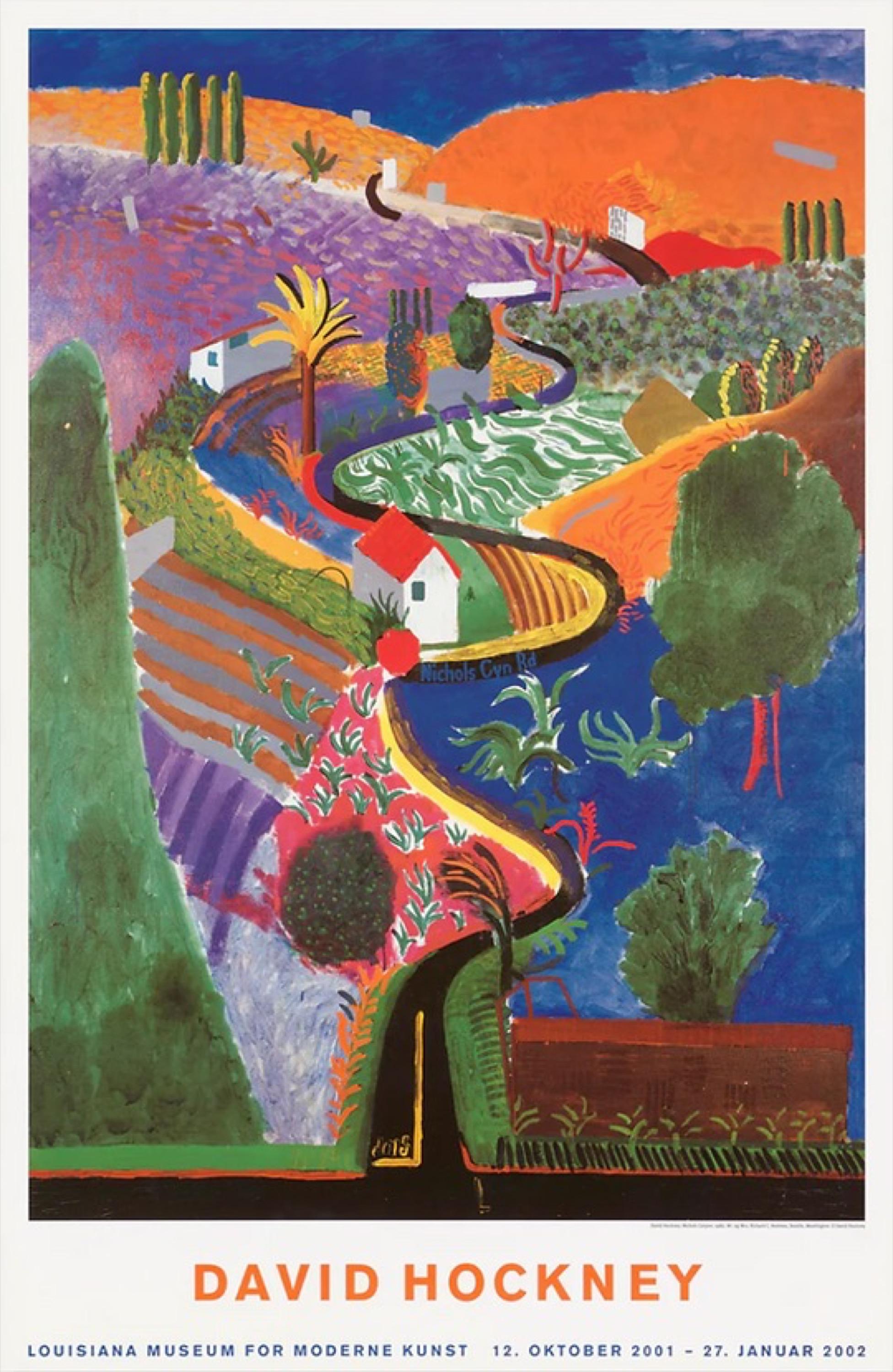 David Hockney Landscape Print – Nichols Canyon