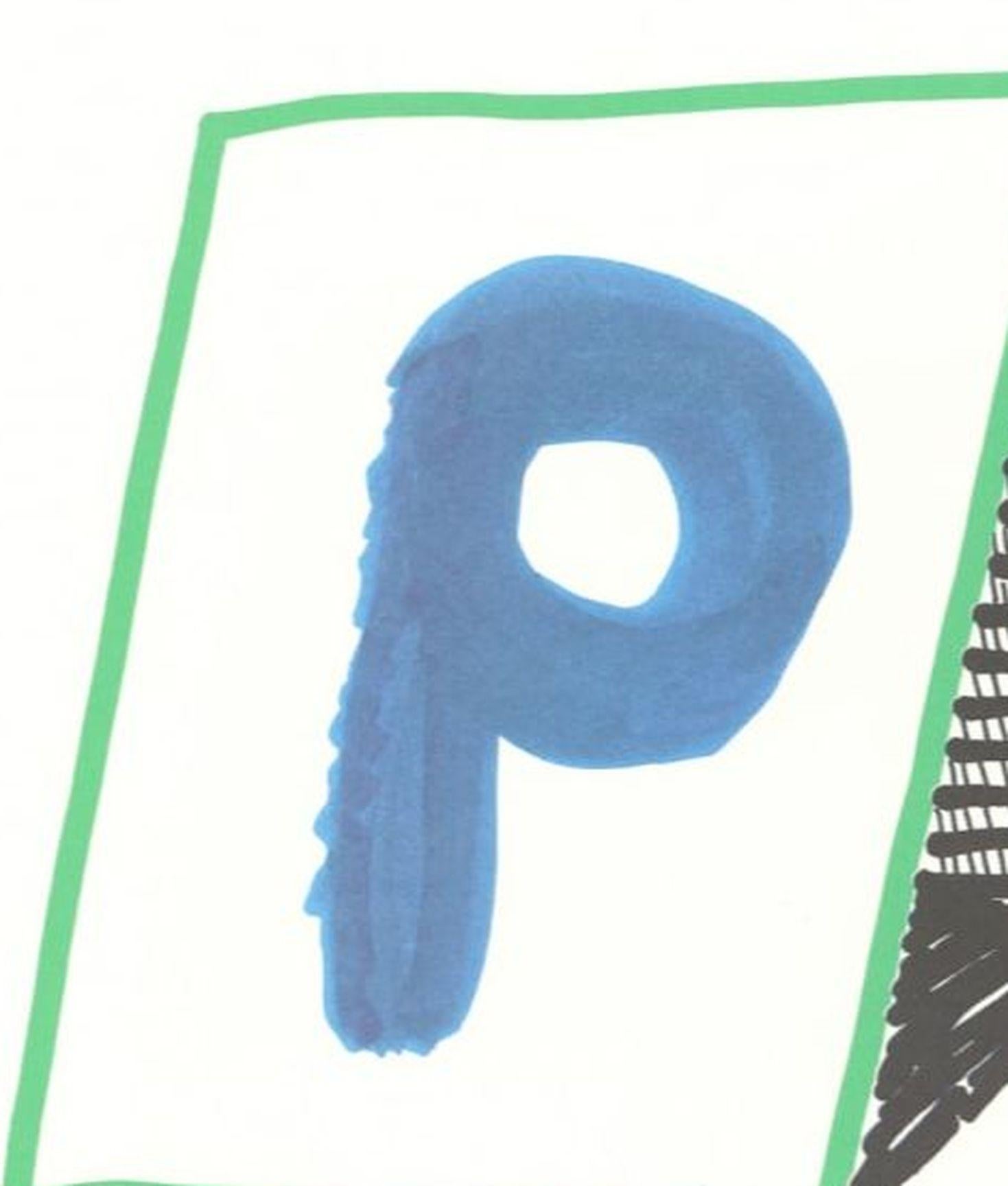 'P' From 'Hockney's Alphabet' By David Hockney For Sale 3