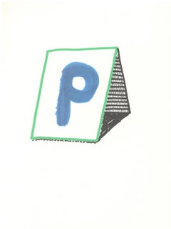 'P' From 'Hockney's Alphabet' By David Hockney