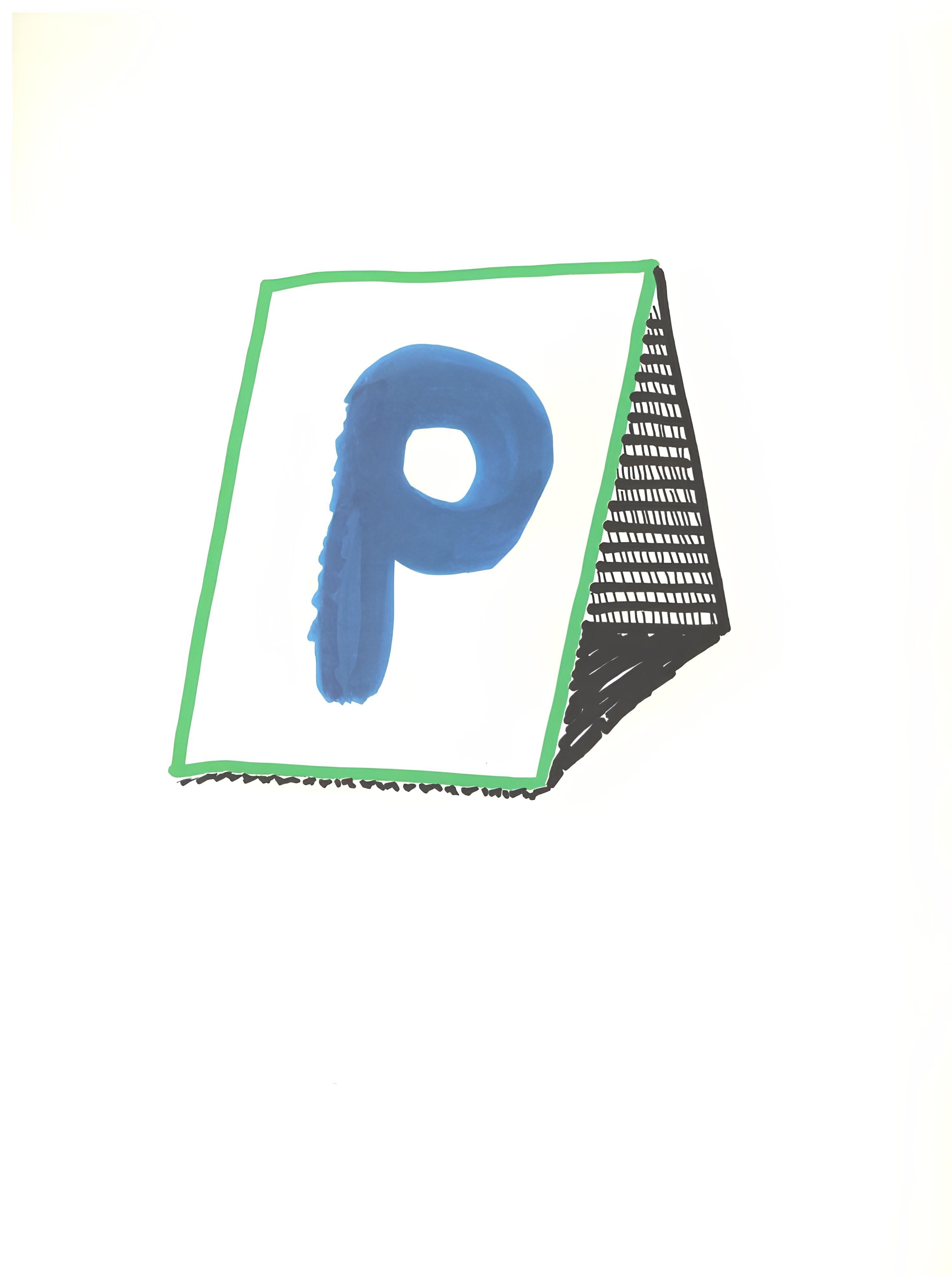 P, Hockney's Alphabet, David Hockney