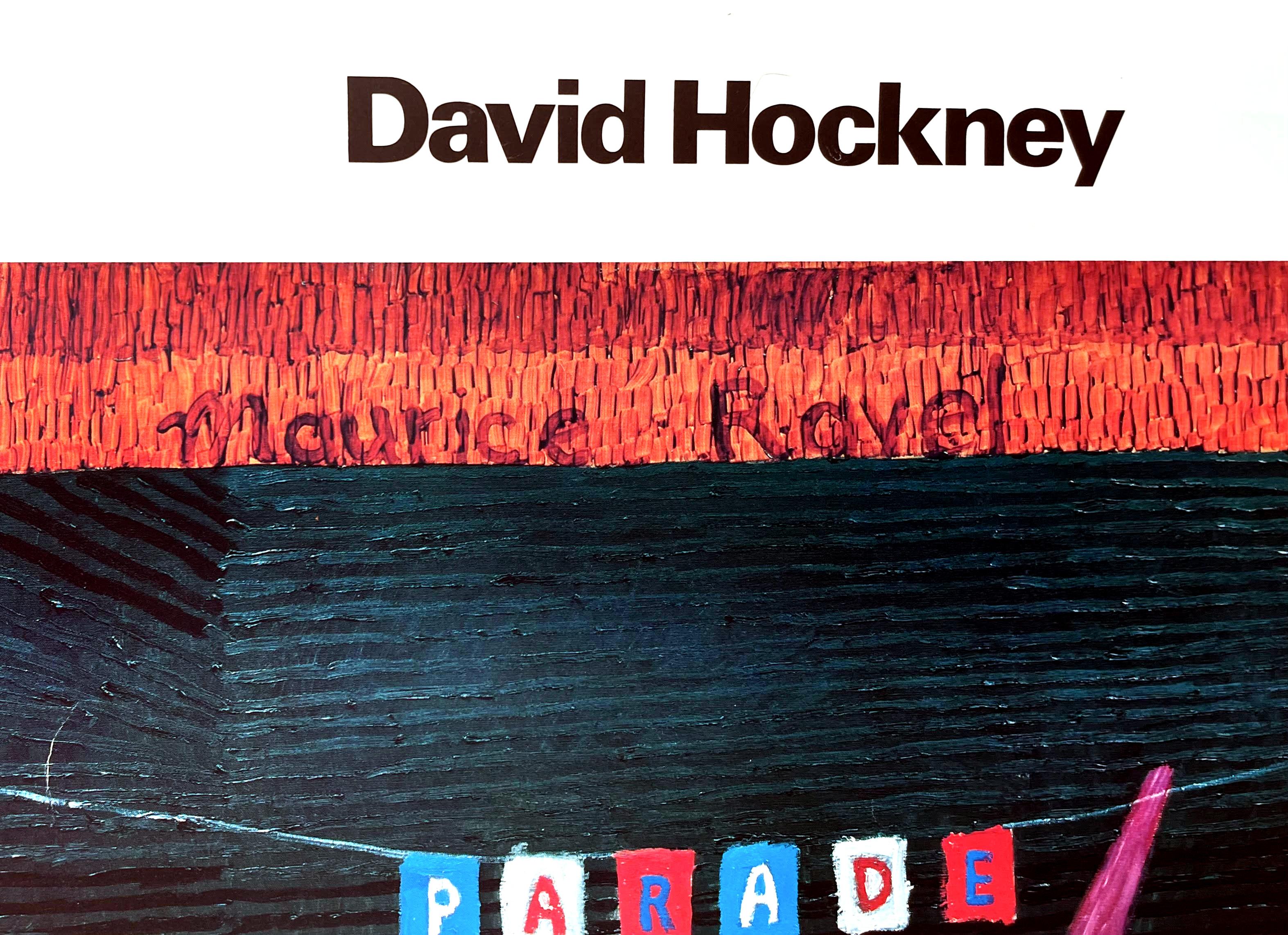 Paintings and Drawings for Parade poster (Hand Signed by David Hockney) For Sale 3
