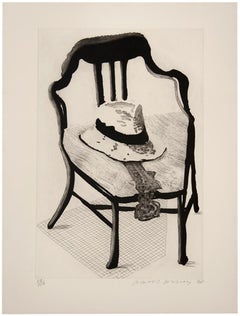 Vintage Panama Hat with a Bow Tie on a Chair, from The Geldzahler Portfolio