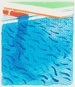 Piscine di carta - Piscina realizzata con carta e inchiostro blu per libro