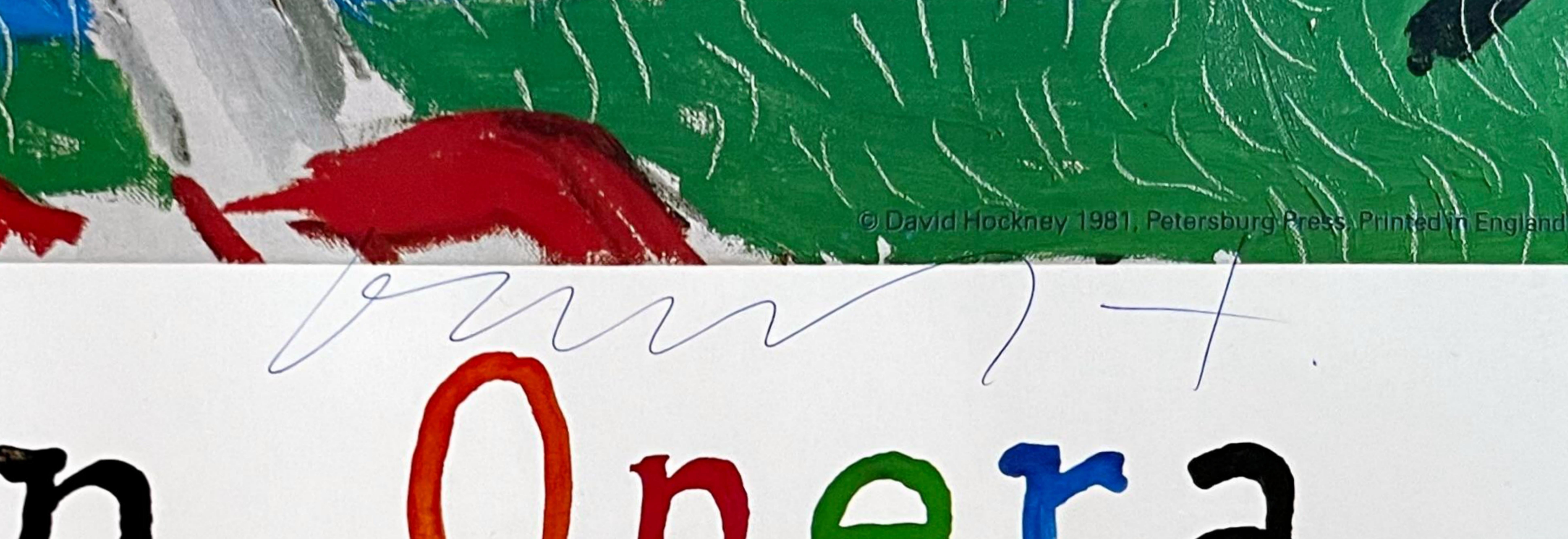 Parade (Hand Signed and inscribed by David Hockney to renowned artist/collector) For Sale 2