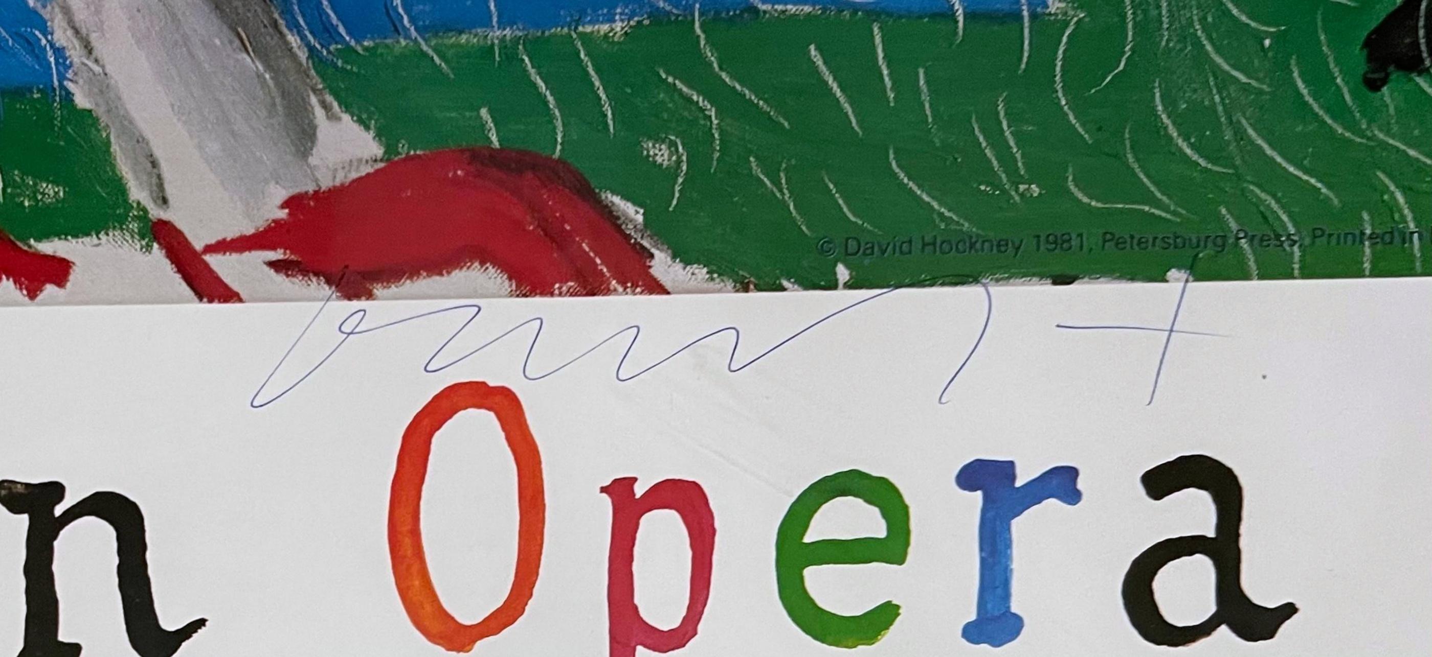 Parade (Hand Signed and inscribed by David Hockney to renowned artist/collector) For Sale 3