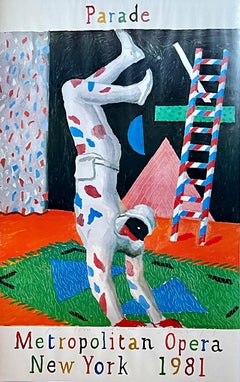 Desfile (Firmado a mano e inscrito por David Hockney para el renombrado artista/coleccionista)