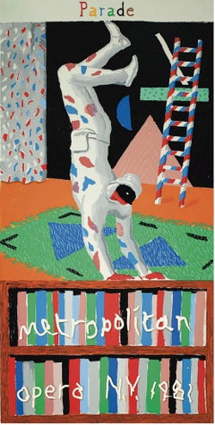 Vintage Parade - Screenprinted Poster by David Hockney - 1981