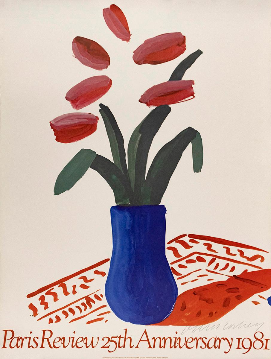 Paris Review 25th Anniversary (Flower Study) - Print by David Hockney
