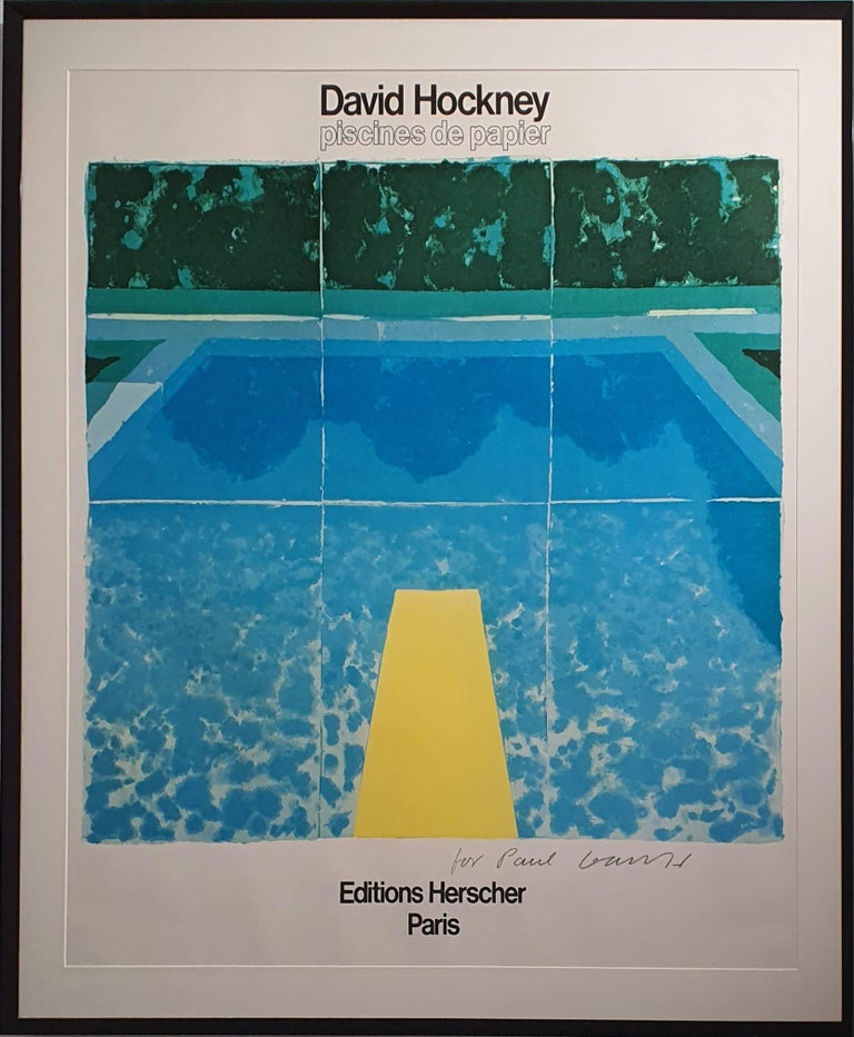 David Hockney - Piscines de papier For Sale at 1stDibs