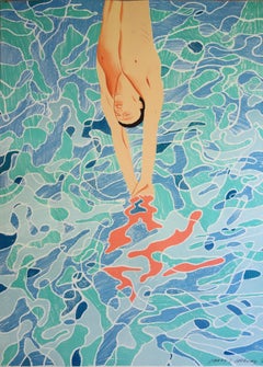 Pool Diver - Lithograph (Olympic Games Munich 1972)