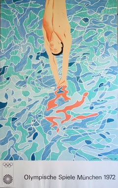 Pool Diver - Lithograph (Olympic Games Munich 1972)