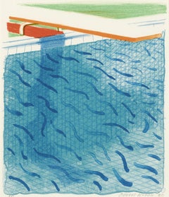 Pool Made with Paper and Blue Ink for Book