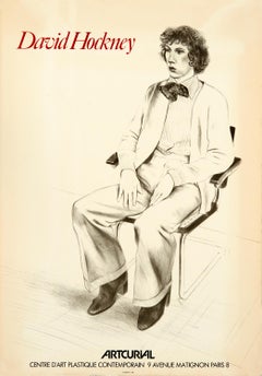 Portrait of Gregory Evans - Artcurial, Original Lithographic Poster, 1979