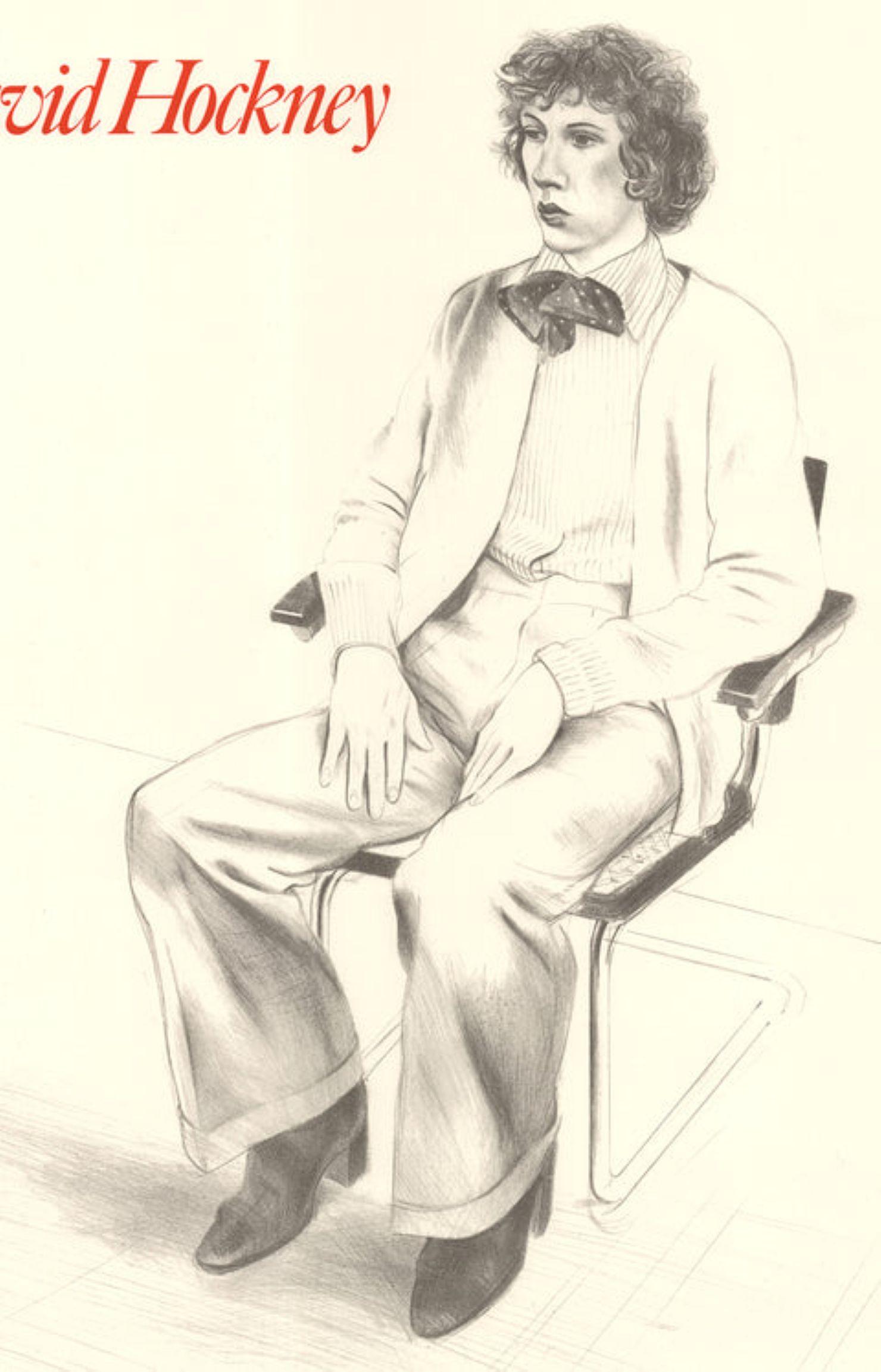 Portrait Of Gregory Evans By David Hockney For Sale 2