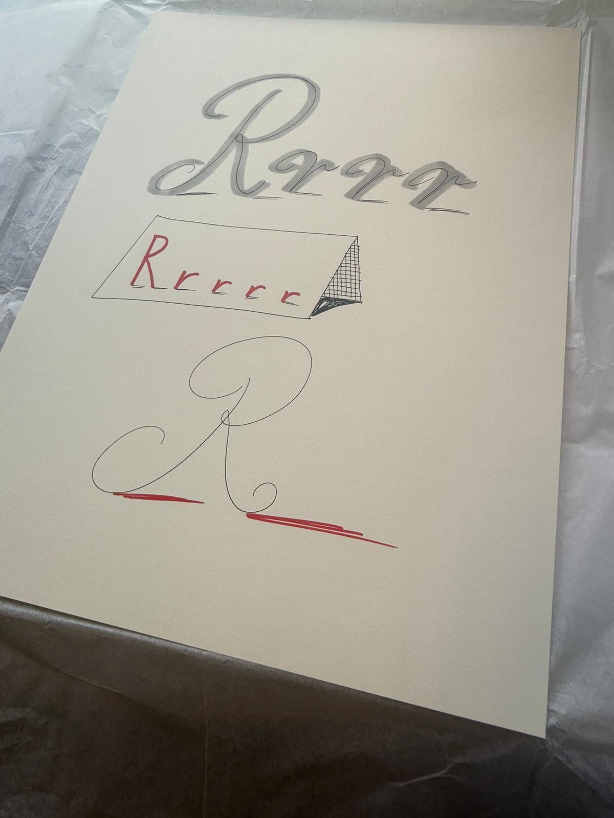 'R' From 'Hockney's Alphabet' By David Hockney For Sale 5