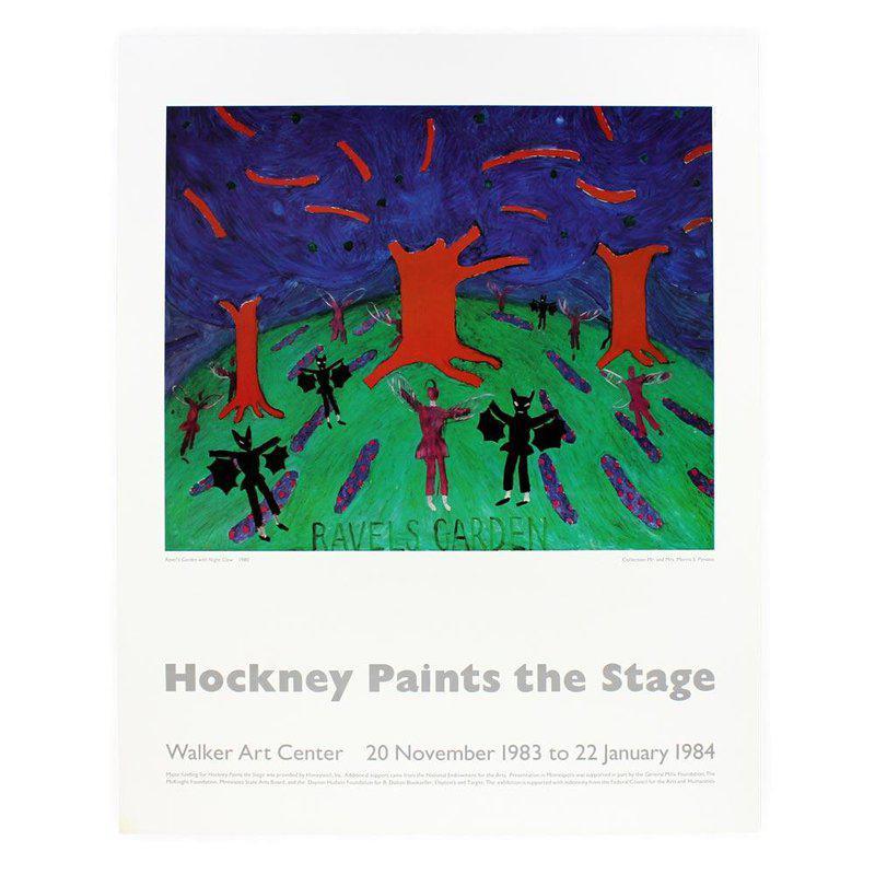 David Hockney Landscape Painting - Ravel's Garden (White)