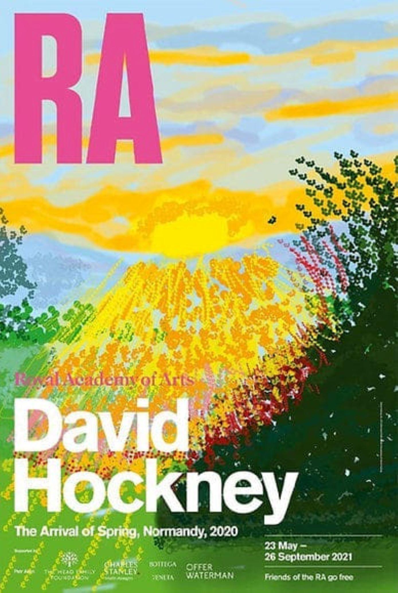 Royal Academy Exhibition Poster (4) By David Hockney For Sale 1