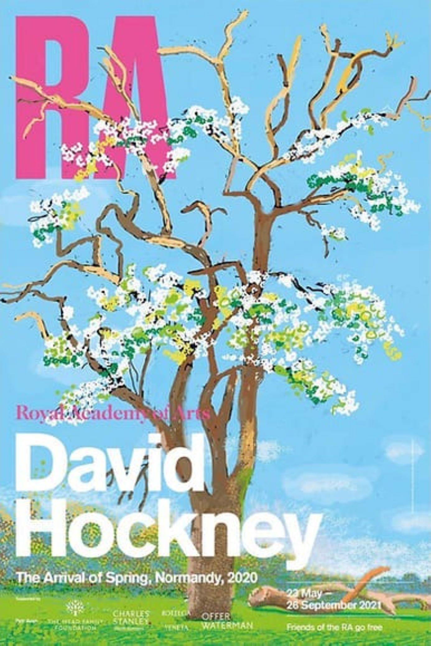 Royal Academy Exhibition Poster (4) By David Hockney For Sale 4