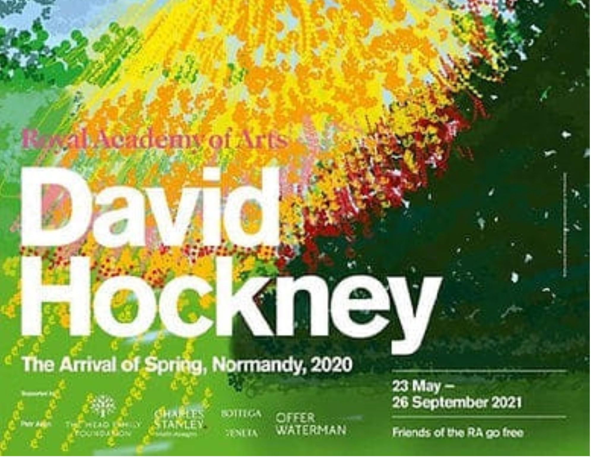 Royal Academy Exhibition Poster By David Hockney en vente 2