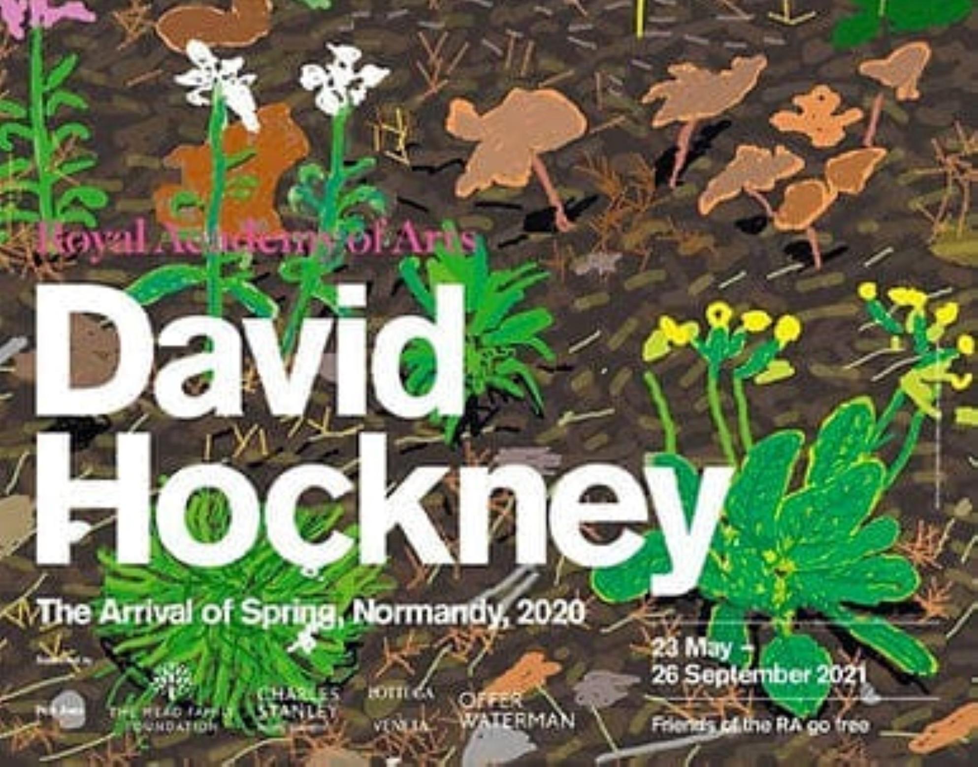 Royal Academy Exhibition Poster By David Hockney en vente 2