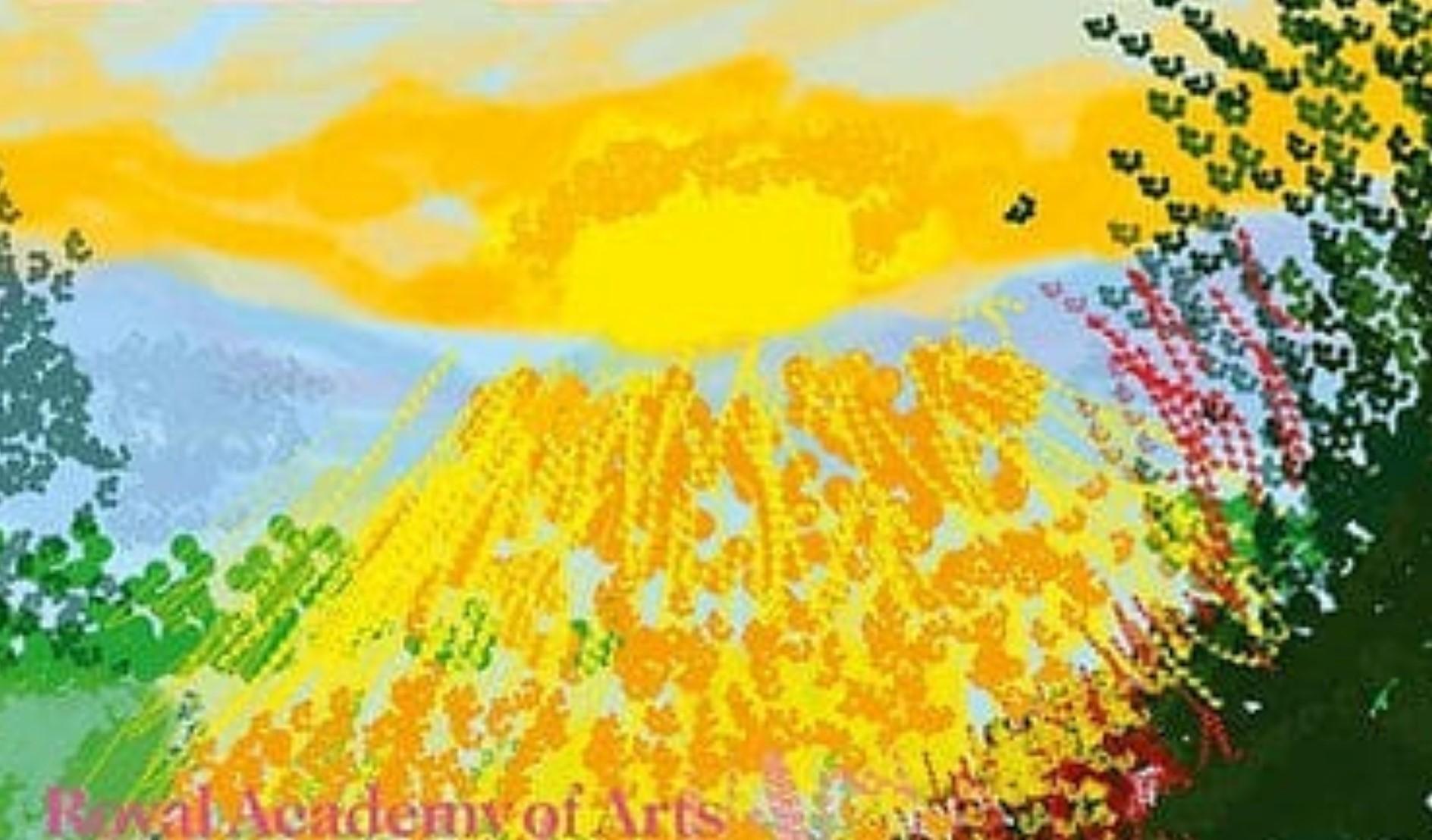 Royal Academy Exhibition Poster By David Hockney en vente 3