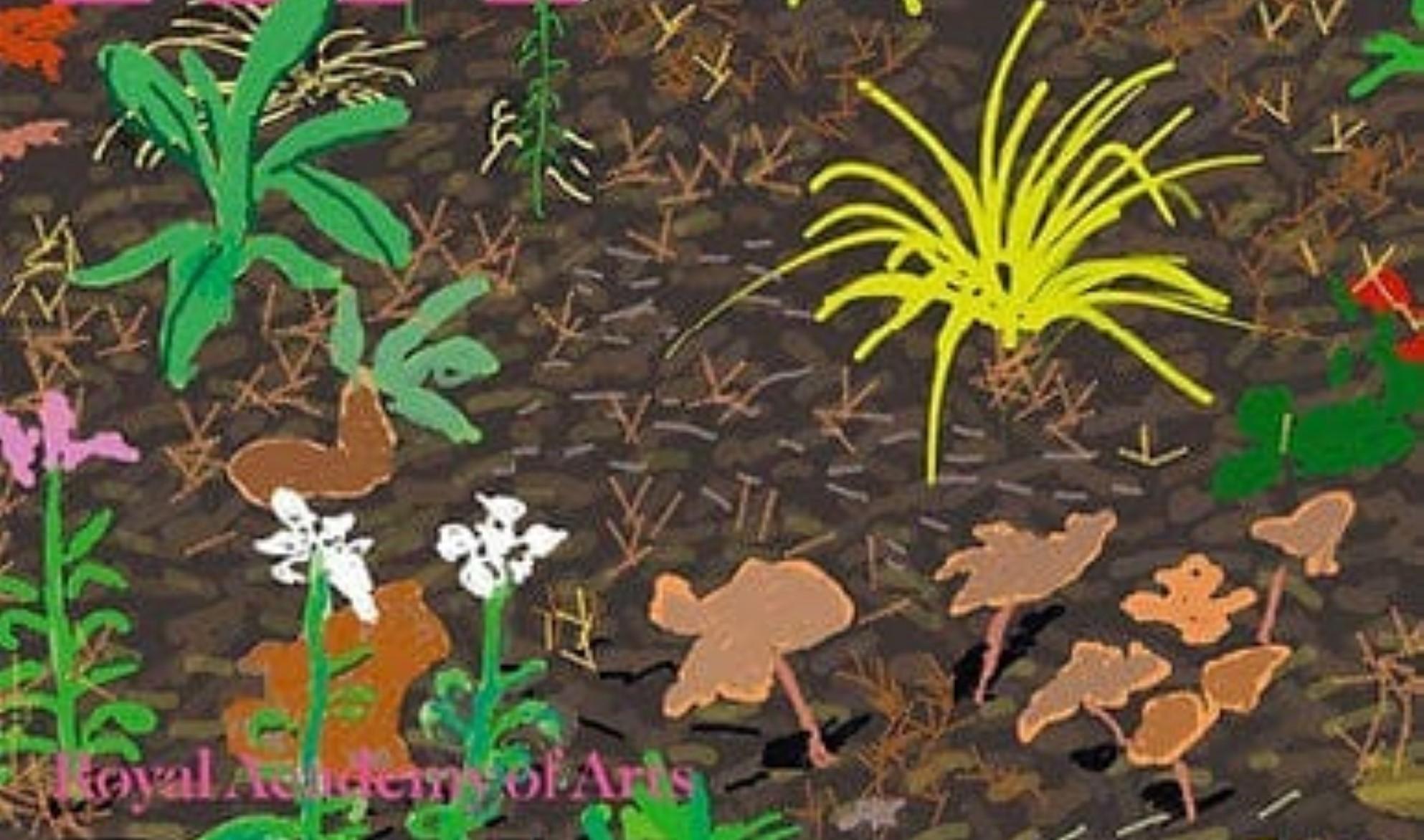 Royal Academy Exhibition Poster By David Hockney en vente 3
