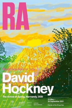 Royal Academy Exhibition Poster By David Hockney