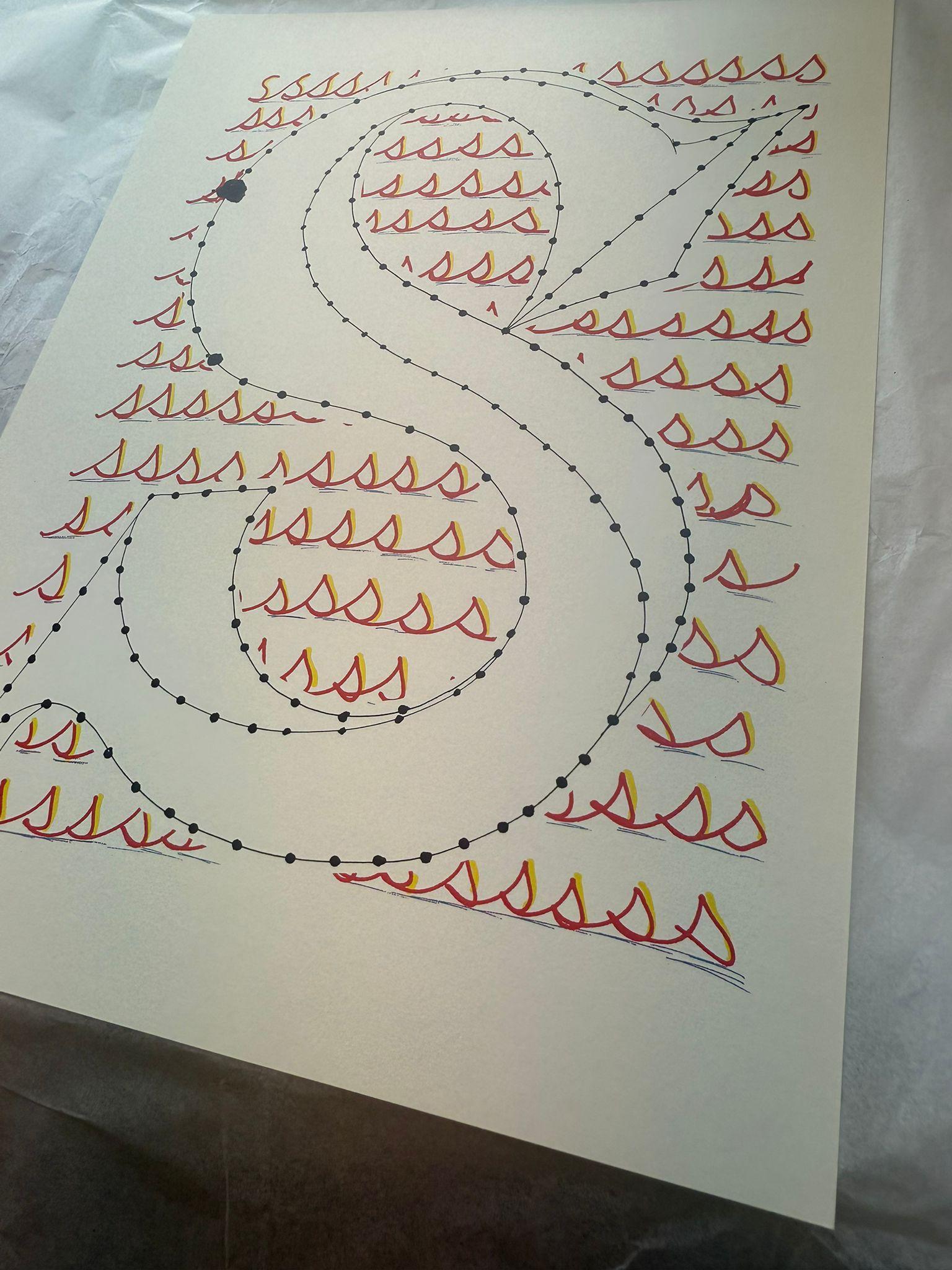 'S' From 'Hockney's Alphabet' By David Hockney For Sale 5