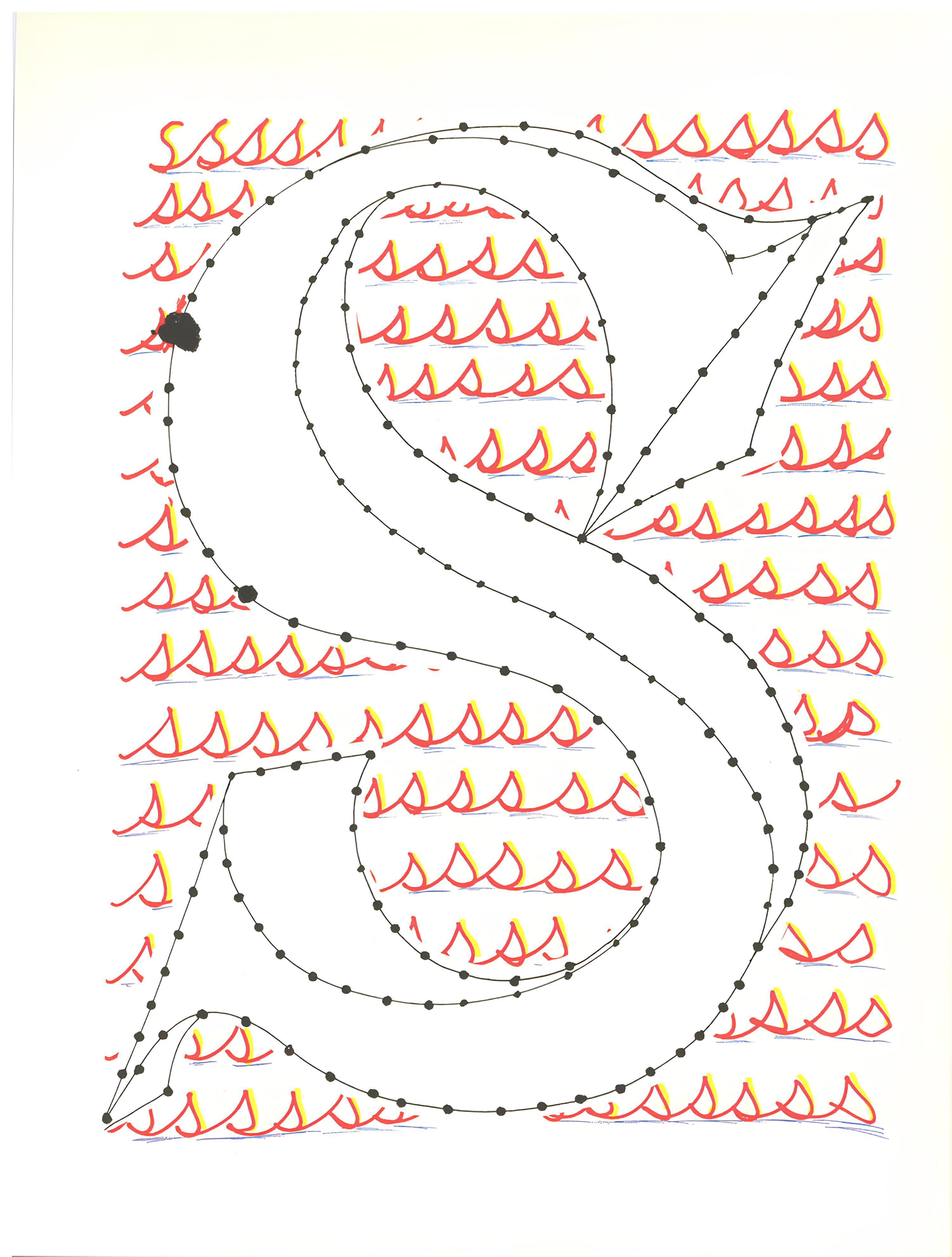 S, Alphabet de David Hockney