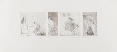 Study for Rumpelstiltskin -- Set of four, Print, Etching by David Hockney