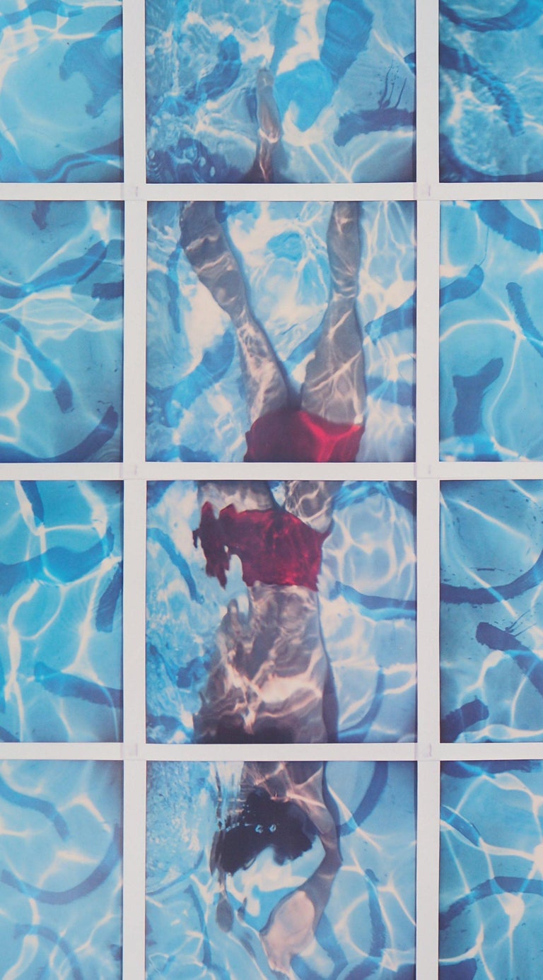 Swimmer / Pool Diver - Offset Lithograph (Olympic Games, Los Angeles 1984) - American Modern Print by David Hockney