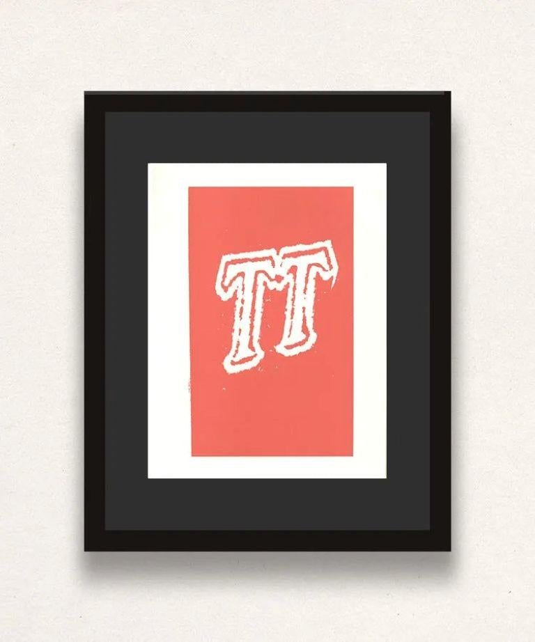 'T', Hockney's Alphabet, David Hockney and Stephen Spender, Lithograph, 1991 For Sale 4