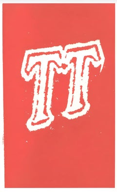David Hockney, Letter T, from Hockney's Alphabet, 1991