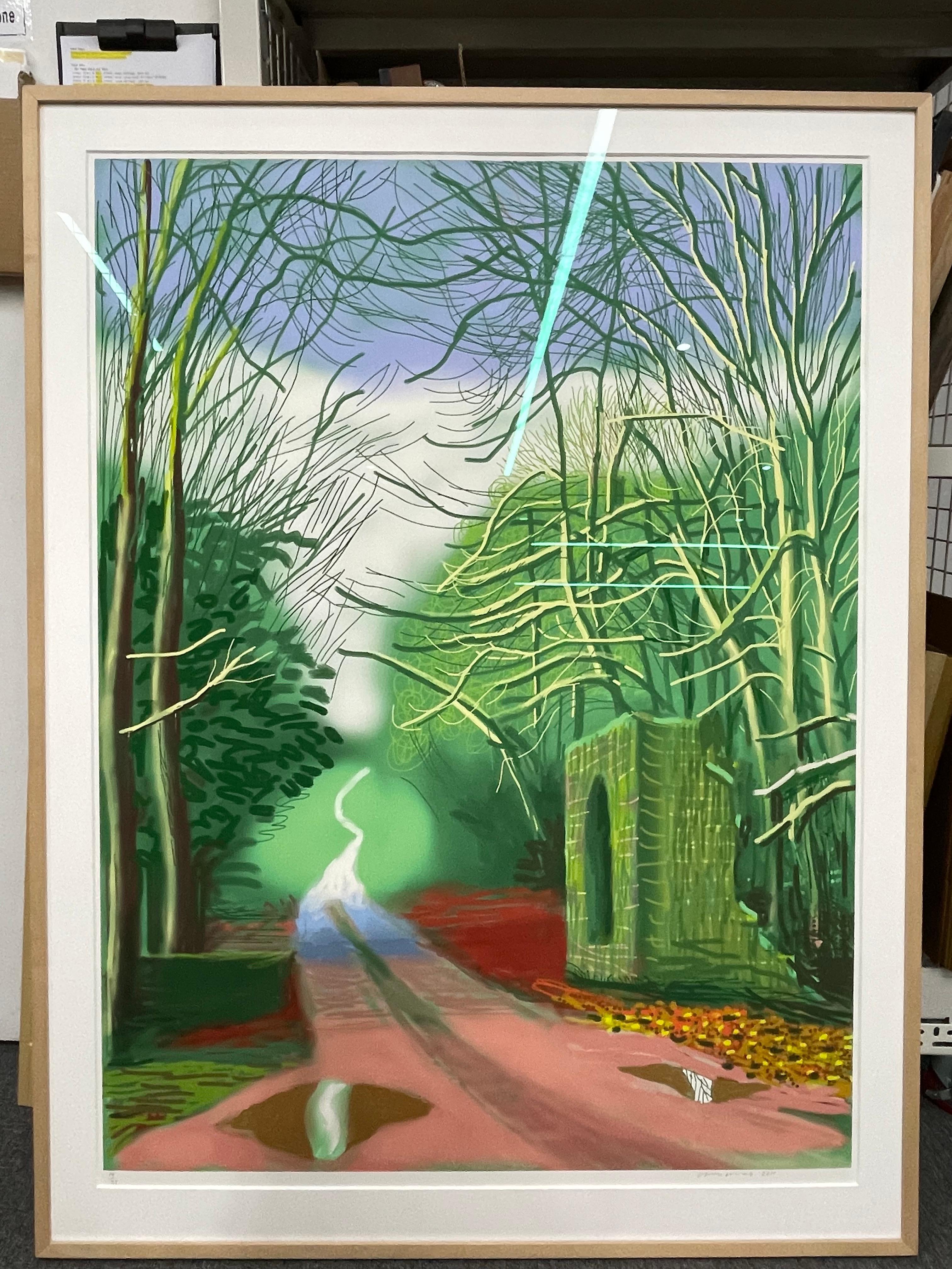 David Hockney Kilham With Church For Sale at 1stDibs