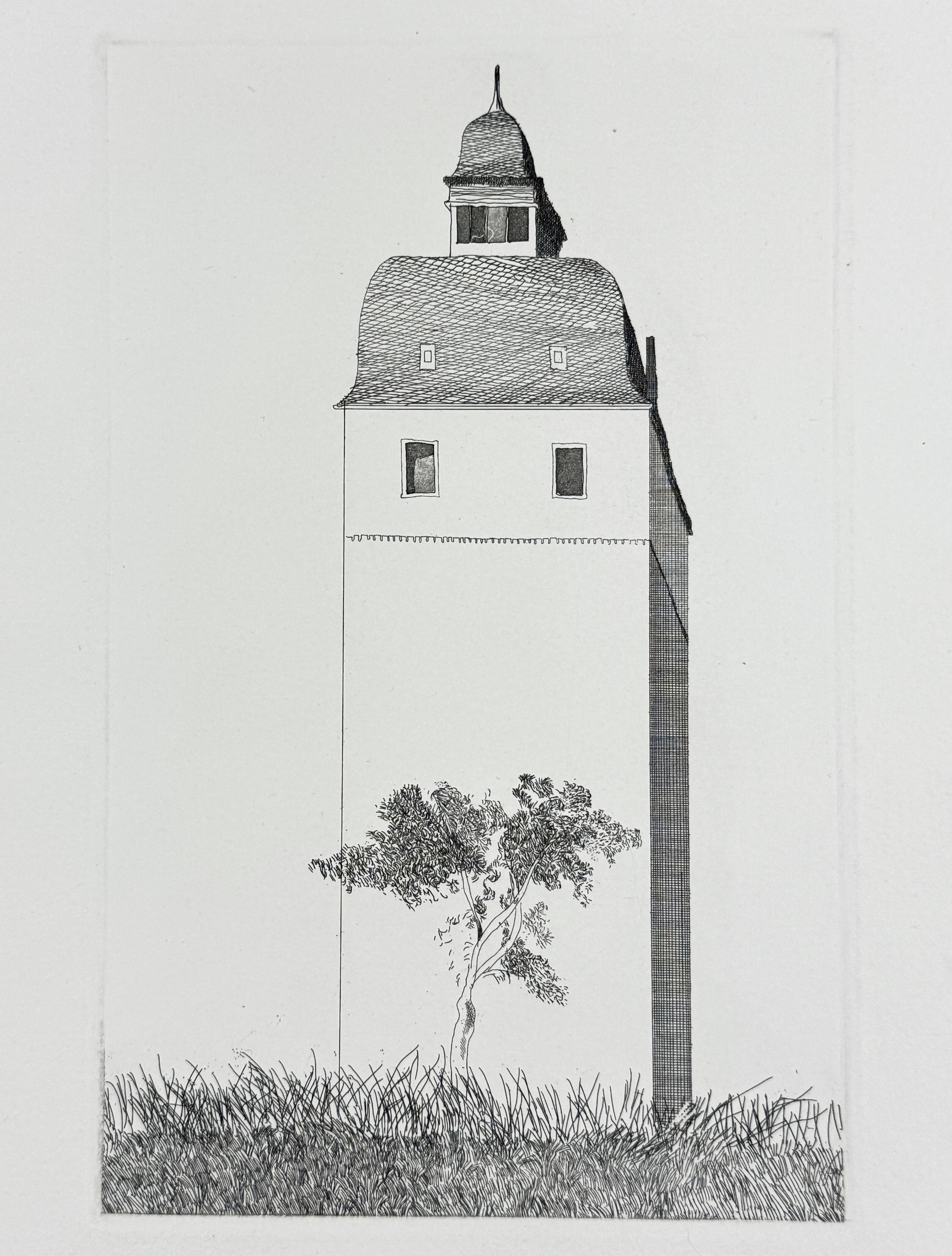 The bell tower by David Hockney (Six Fairy Tales from the Brothers Grimm) For Sale 1