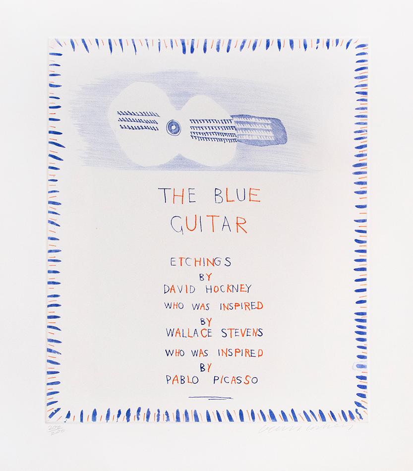 The Blue Guitar, from the 'Blue Guitar' portfolio - Print by David Hockney