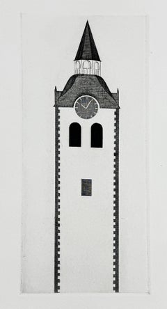 The Church Tower and the Clock by David Hockney Brothers Grimm Fairy Tales