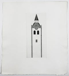 The Church Tower and the Clock von David Hockney Brothers Grimm Fairy Tales
