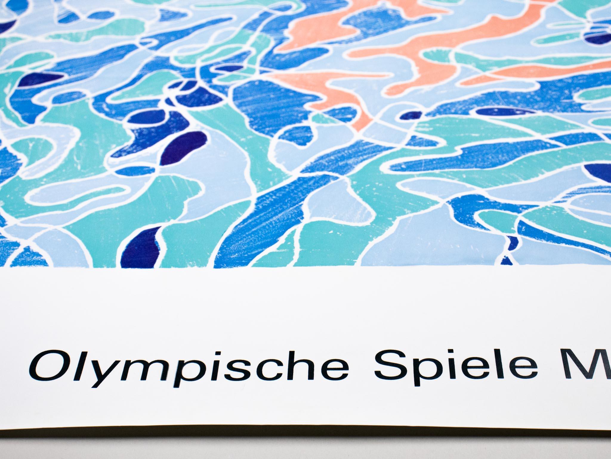 The Diver - Olympic Games 1972 Munich - Original Poster - Edition Olympia Print For Sale 9