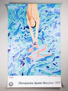 The Diver - Olympic Games 1972 Munich - Original Poster - Edition Olympia Print