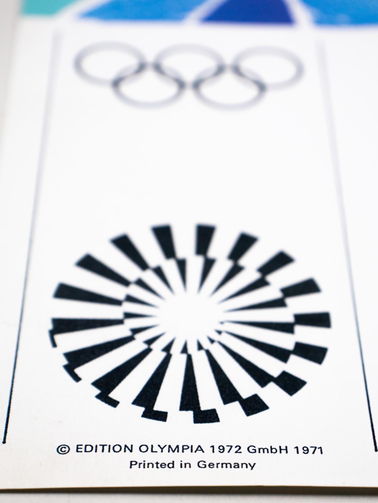 The Diver - Olympic Games 1972 Munich - Original Poster - Edition Olympia Print For Sale 2