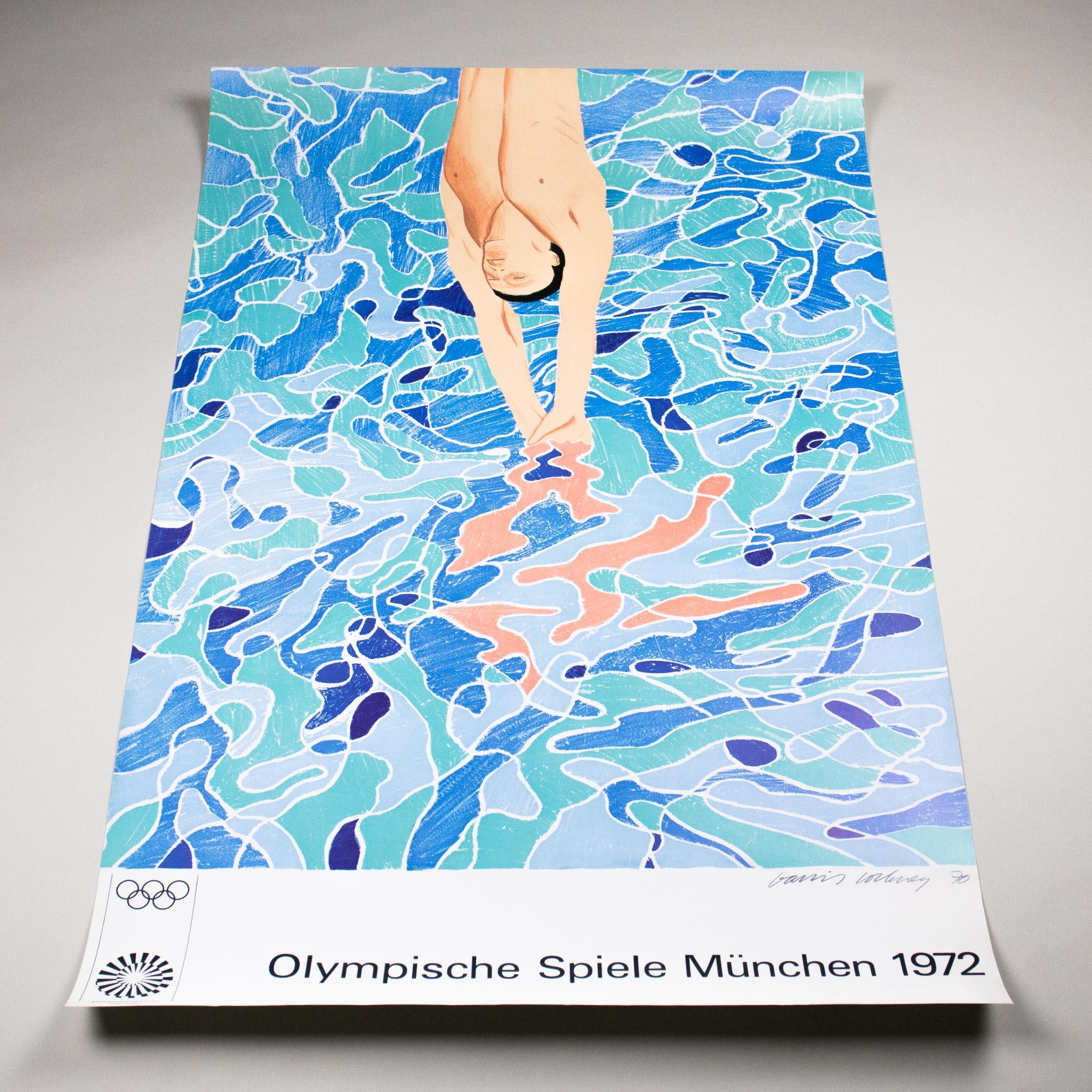 The Diver - Olympic Games 1972 Munich - Original Poster - Edition Olympia Print 4