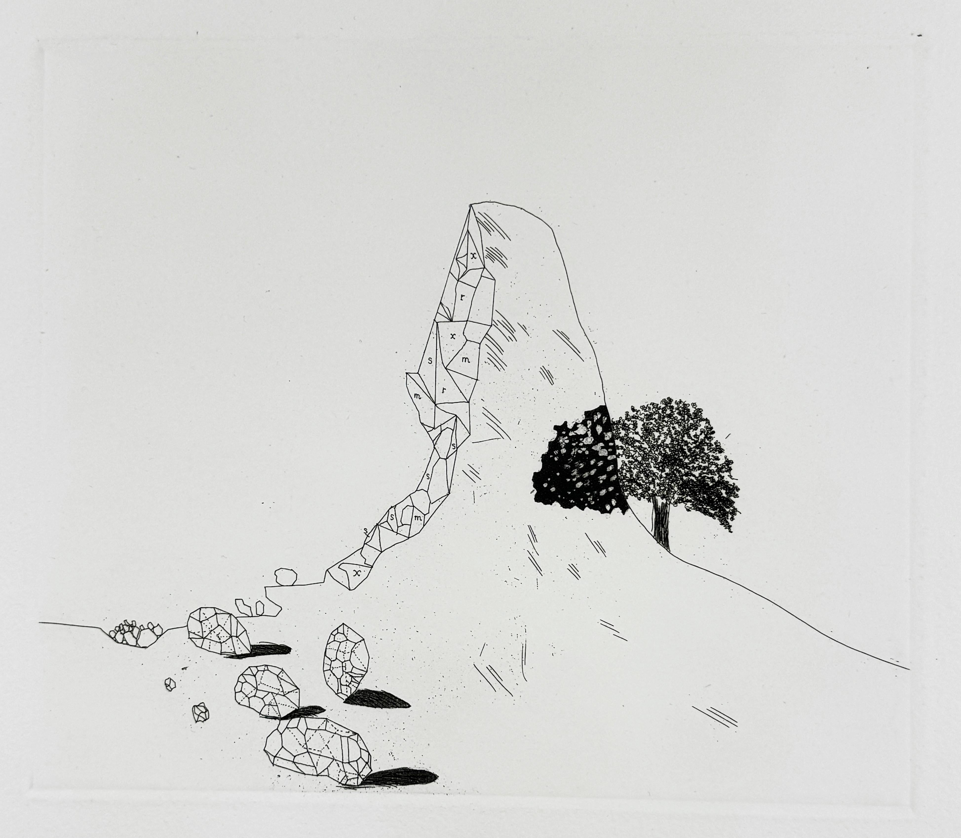 The glass mountain shattered David Hockney Fairy Tales from the Brothers Grimm For Sale 1