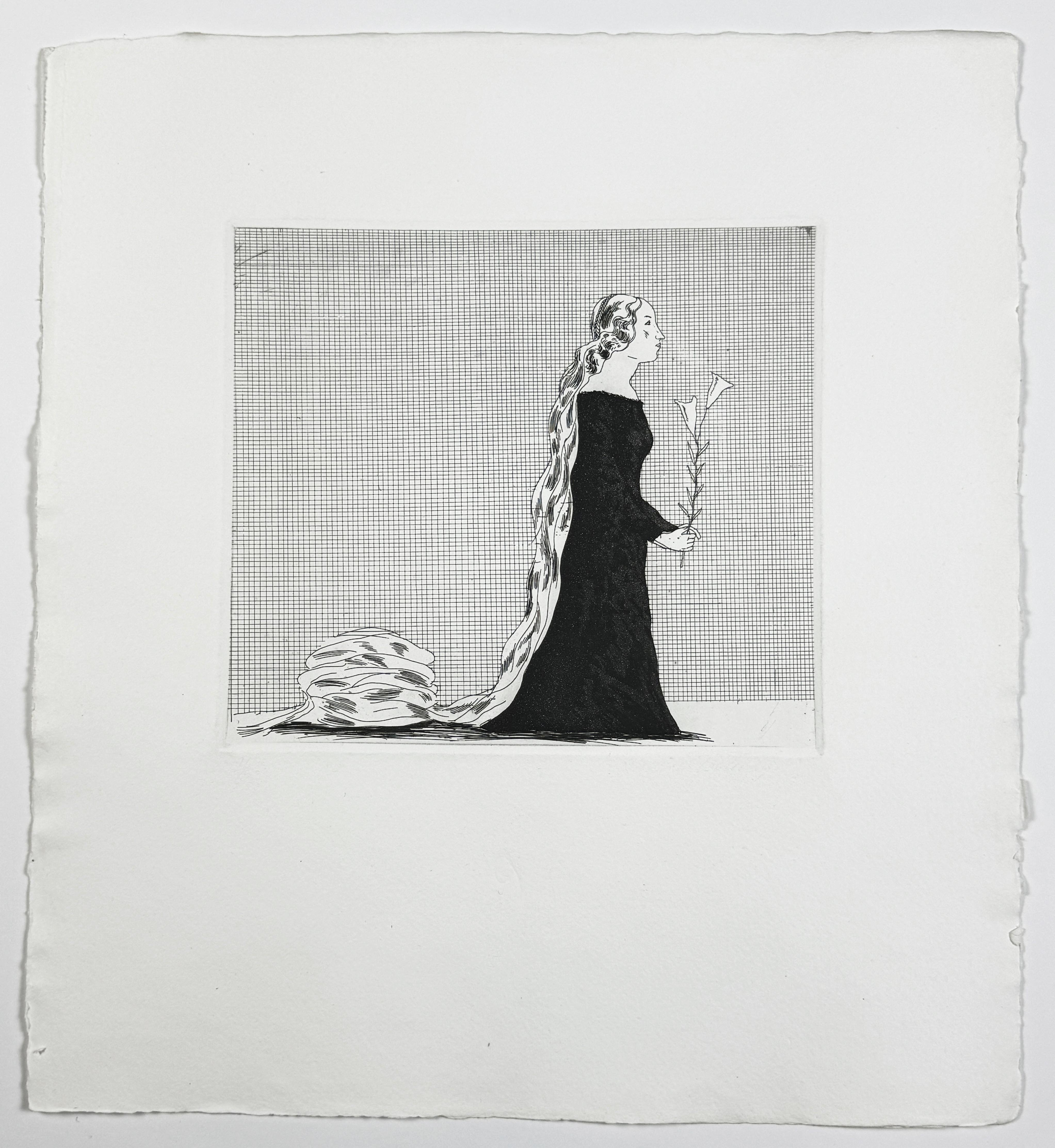 The older Rapunzel by David Hockney (Six Fairy Tales from the Brothers Grimm)