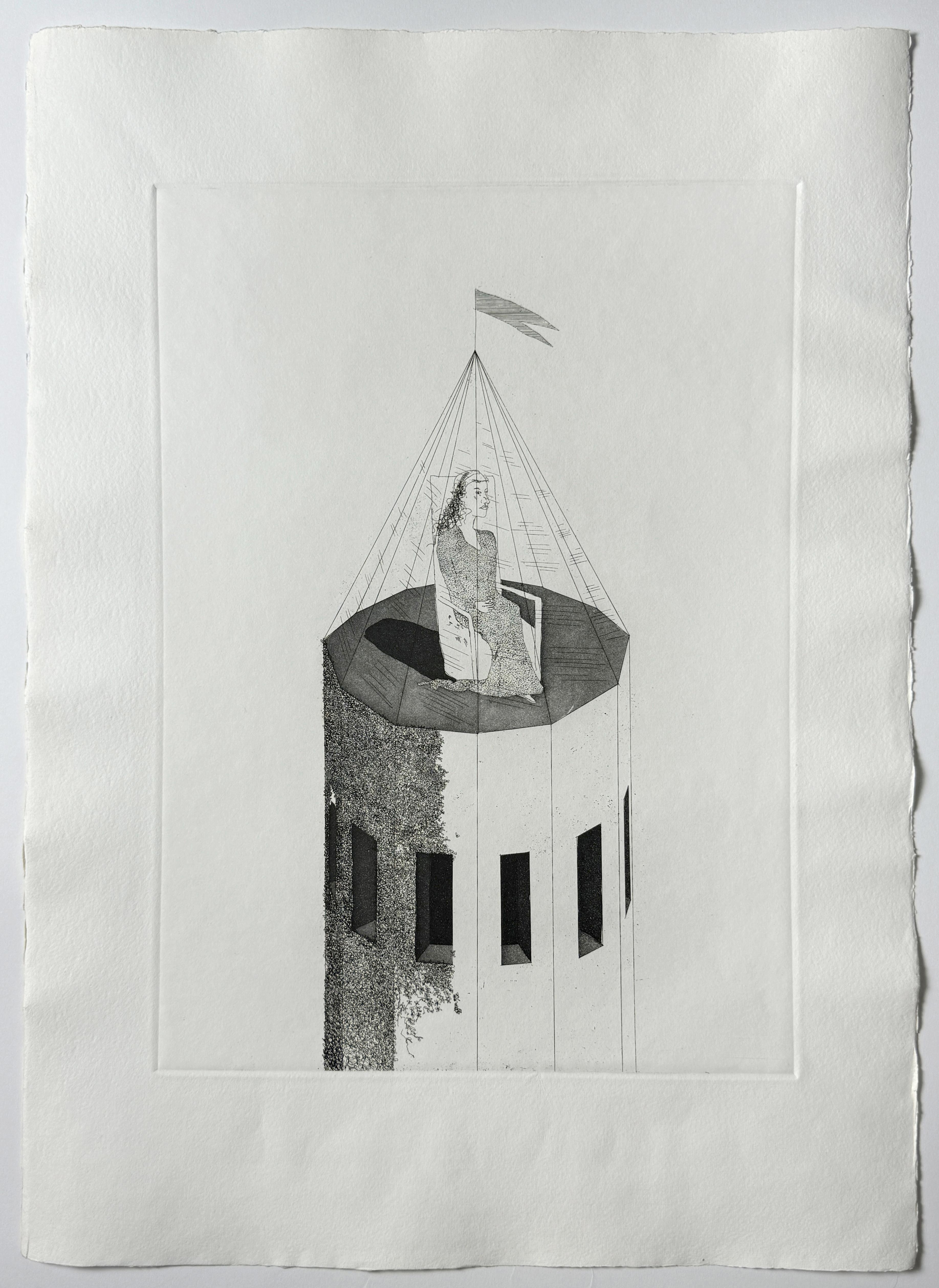The Princess in her tower David Hockney Six Fairy Tales from the Brothers Grimm For Sale 4